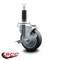 Service Caster 4'' Thermoplastic Rubber Swivel 1'' Expanding Stem Caster with Brake SCC-EX20S414-TPRB-TLB-1 - alternate 3